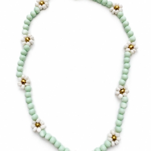 Daisy Necklace | Soft Mint   Bobble World